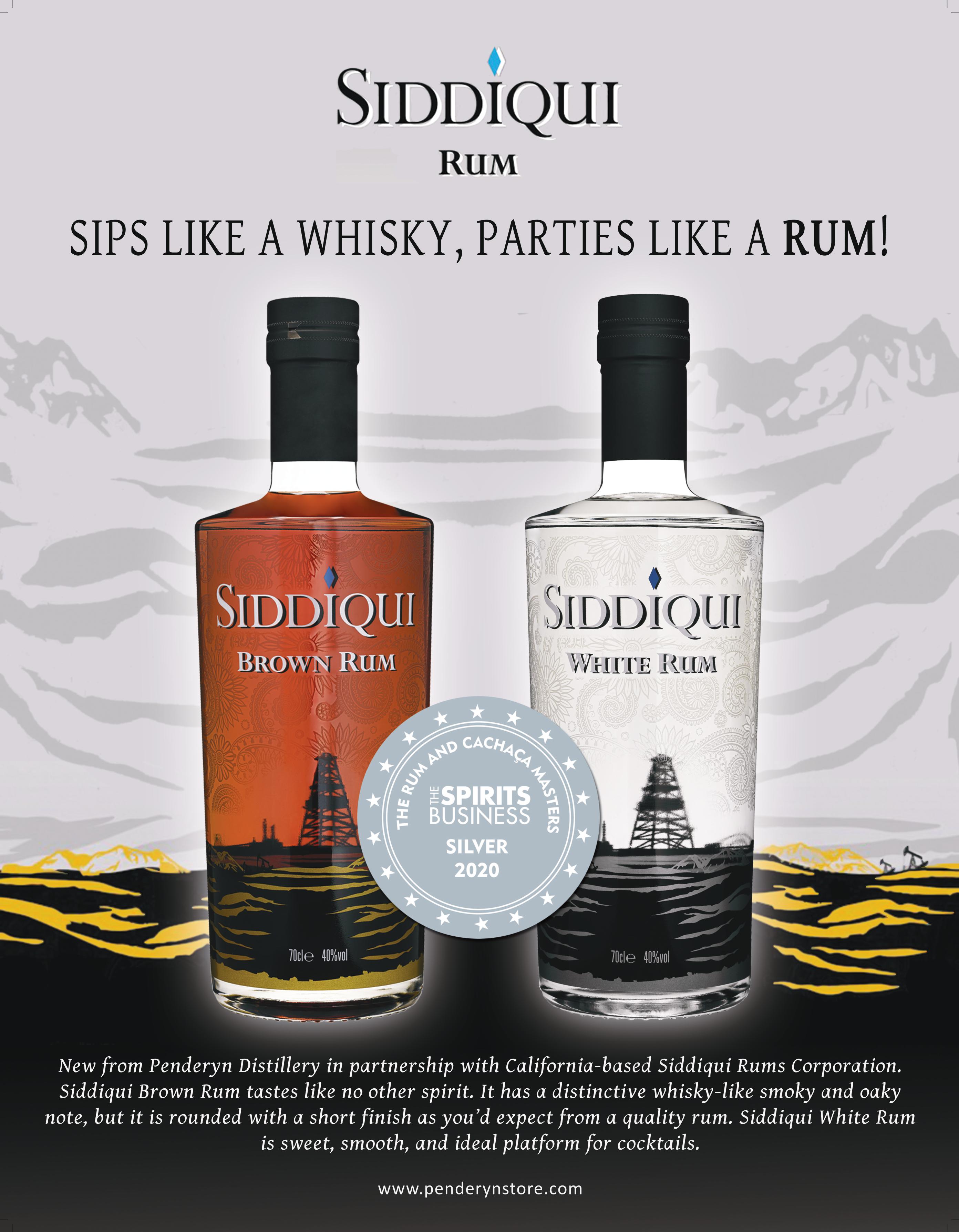 Siddiqui Rums win two Silver Medals at The Spirits Business Rum Masters