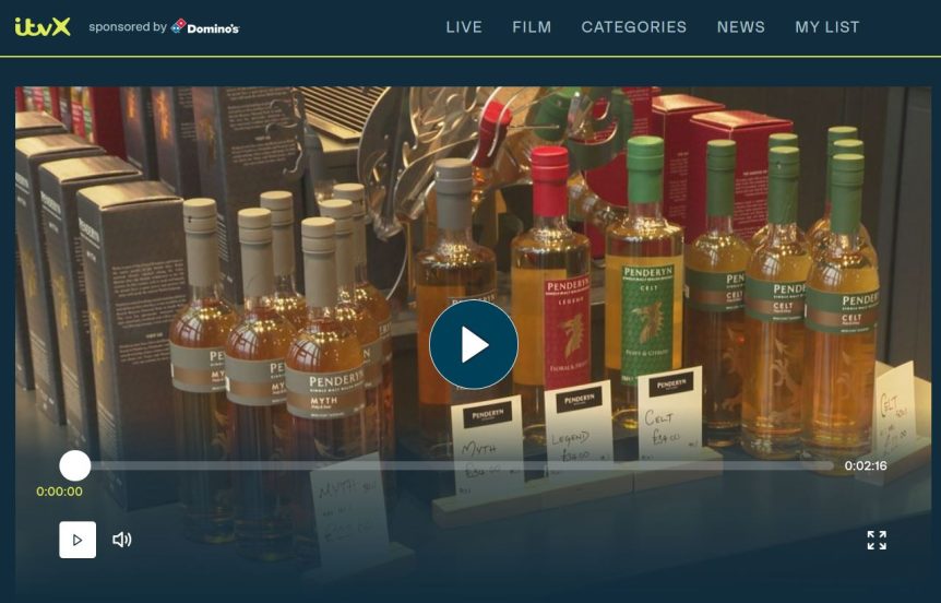 Penderyn in Asia ITV news